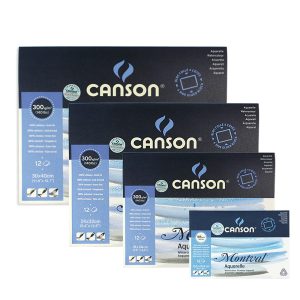 Canson – papier Aquarelle Montval 300g 12 feuilles