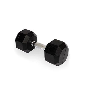 Ensemble d&rsquo;haltères hexagonaux en caoutchouc de 1 à 20kg