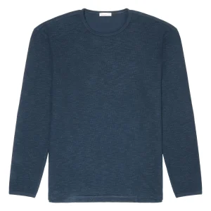 Long sleeved structured slub sweat - GOTS/Vegan