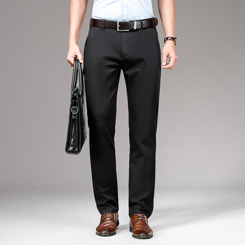 Pantalon Chino stretch en denim coupe droite pour homme – Image 4