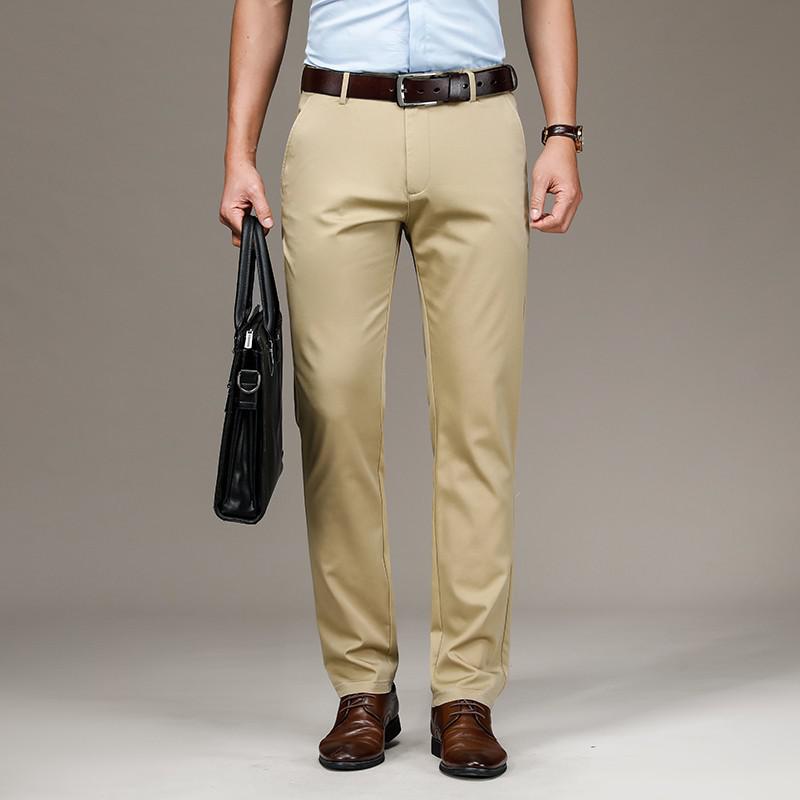 Pantalon Chino stretch en denim coupe droite pour homme – Image 3