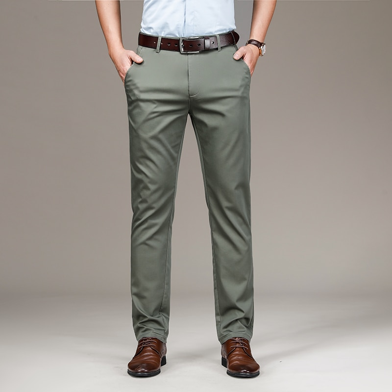 Pantalon Chino stretch en denim coupe droite pour homme – Image 5