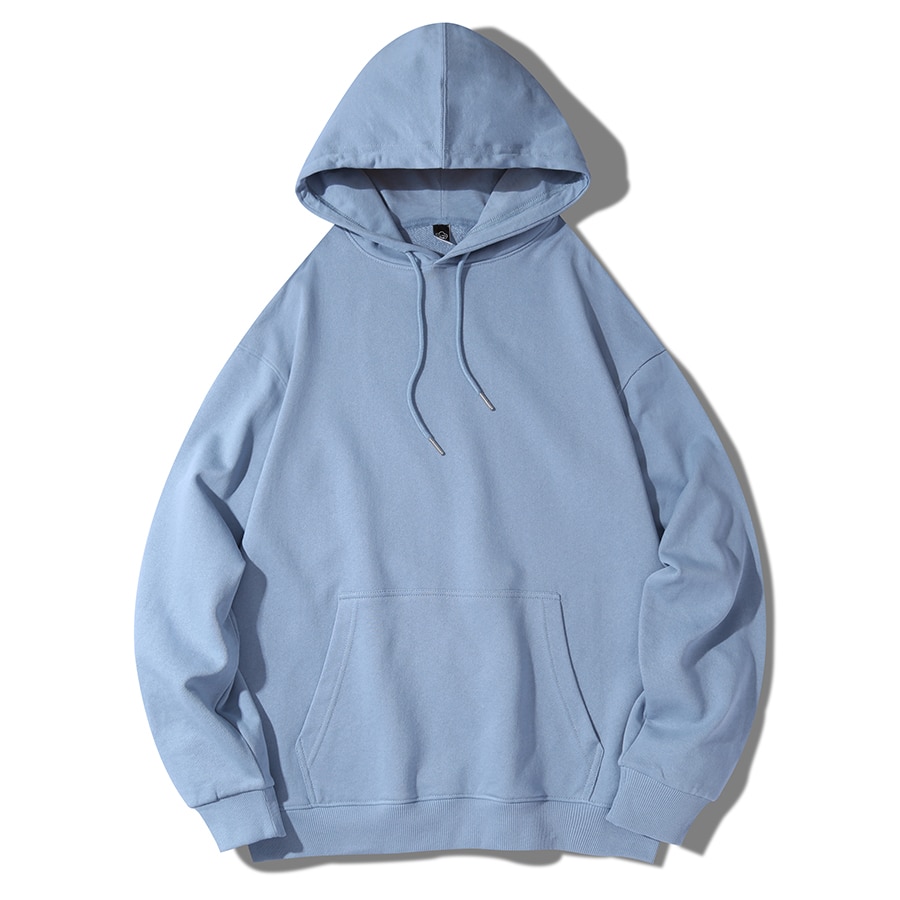 Sweat à capuche Moinwater uni à manches longues pour femme – Image 3