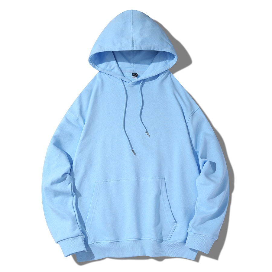 Sweat à capuche Moinwater uni à manches longues pour femme – Image 4