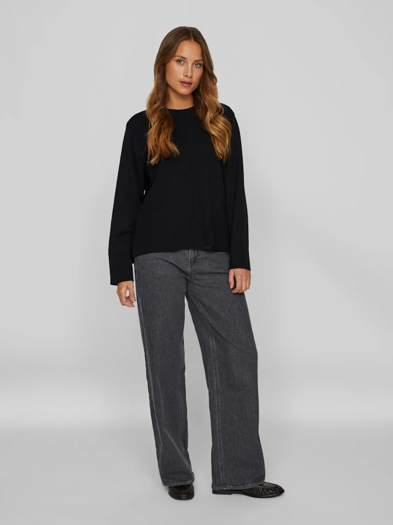 VIOSTRIA O-NECK L/S KNIT TOP