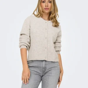 JDYLUMI Cardigan Femmes Col Rond Boutons