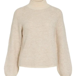 VILORY Top En Laine Femmes Haut Col