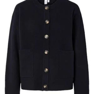 YASNOLA Gilet Cardigan Laine Wool Femme