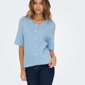 JDYLINEA Cardigan Femme Col Rond-Jupe