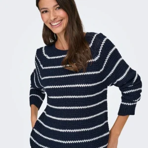 JDYELLEN Pull Ondulé Femmes Laine