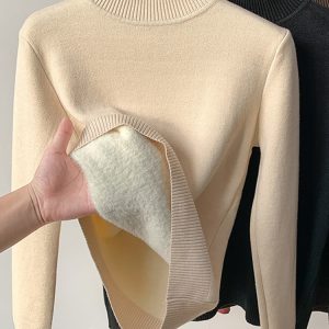 Pull Zoki épais à col roulé pour femme
