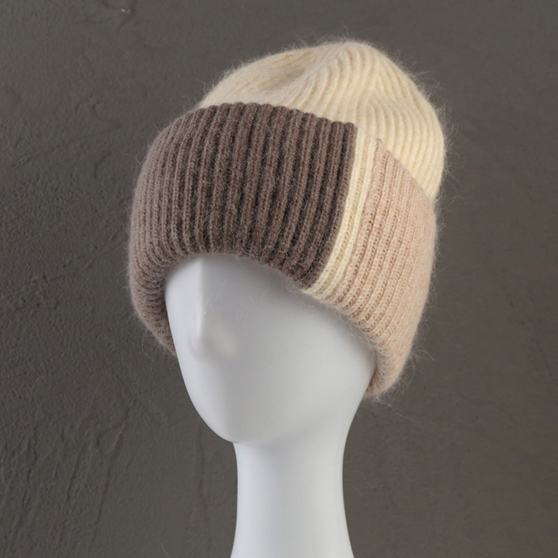 Bonnets en fourrure de lapin pour femme – Image 3