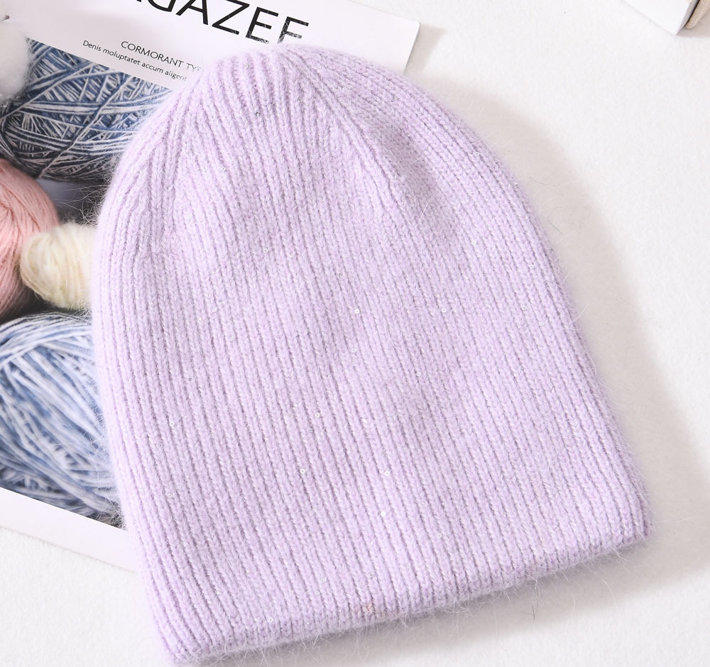 Bonnets en fourrure de lapin pour femme – Image 7