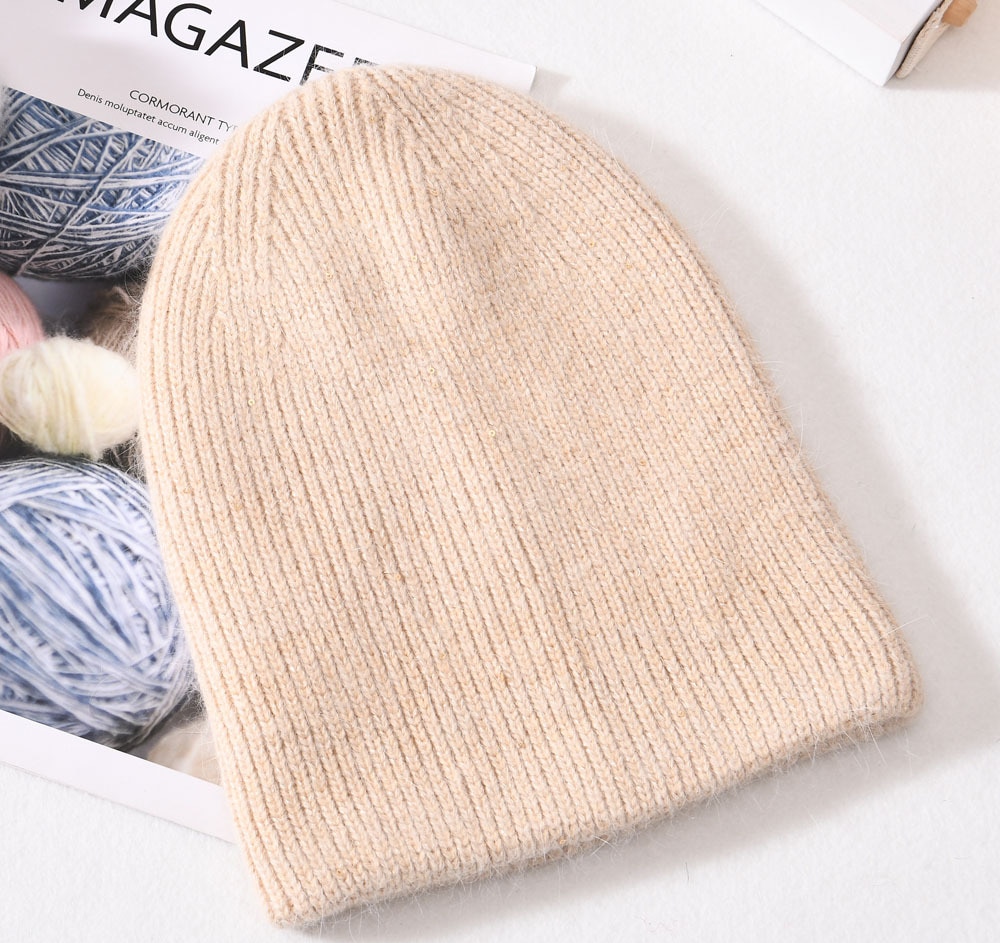 Bonnets en fourrure de lapin pour femme – Image 4