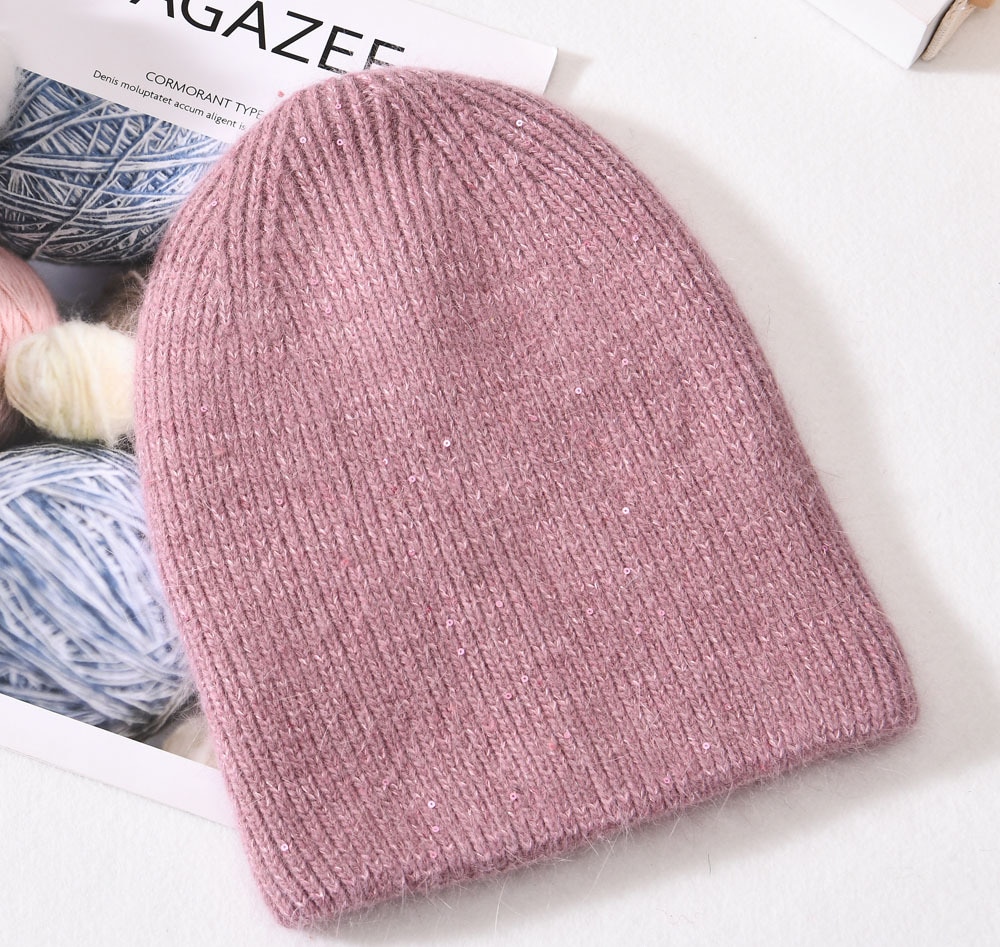 Bonnets en fourrure de lapin pour femme – Image 5