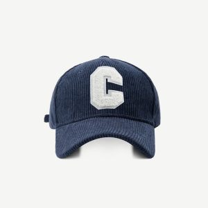 Casquette en velours côtelé pour femme