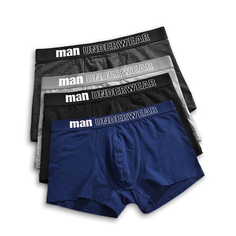 Lot de 4 boxers en coton pour homme – Image 2