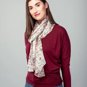 Haut Brigitte manches longues en jersey de bambou.