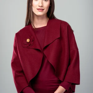 Veste Lola courte, boléro ample en laine