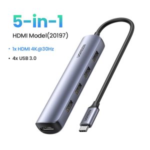 Adaptateur HUB C vers USB 3.0 et HDMI