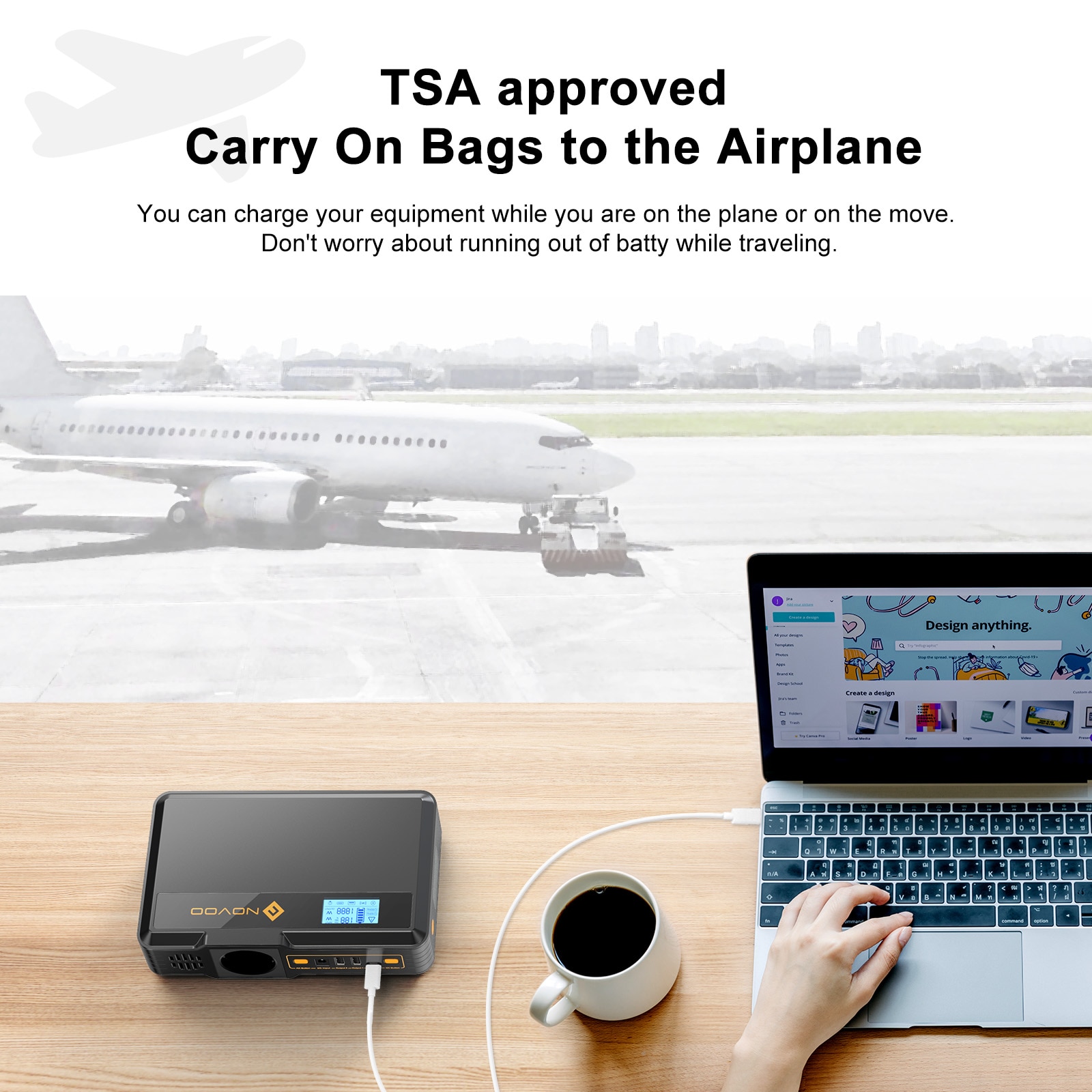 Batterie Externe NOVOO 40000mAh – Image 6