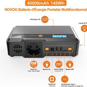 Batterie Externe NOVOO 40000mAh