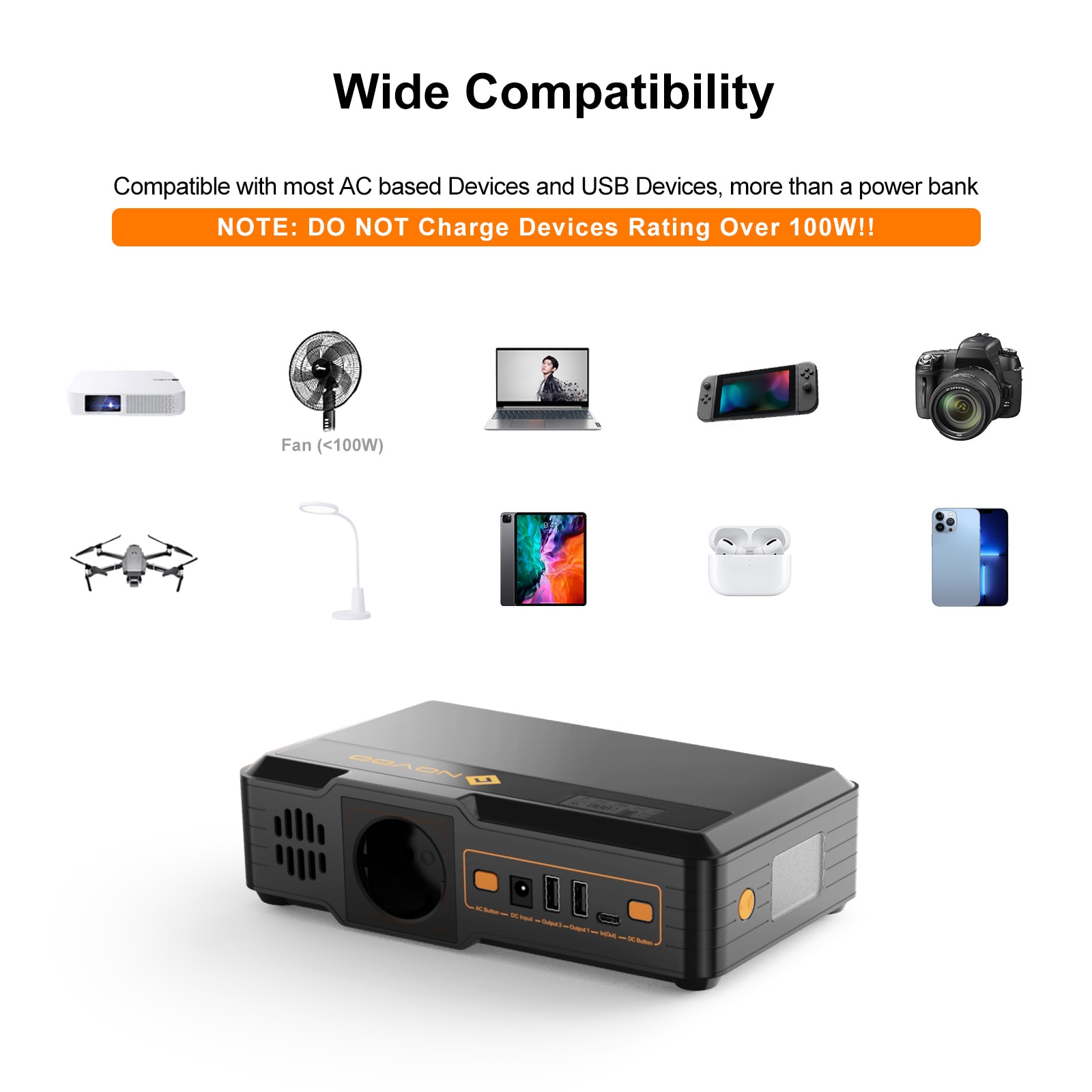 Batterie Externe NOVOO 40000mAh – Image 3