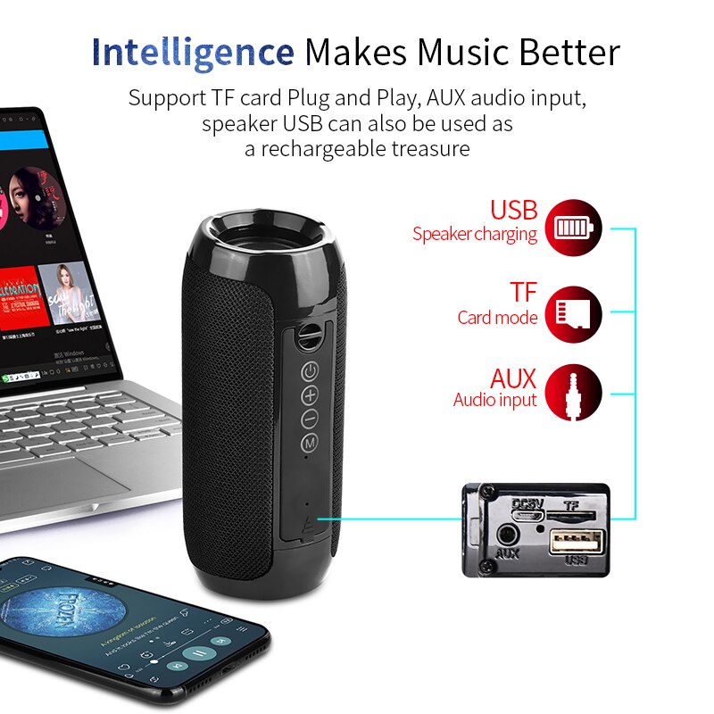 Enceinte Bluetooth portable T&G – Image 7