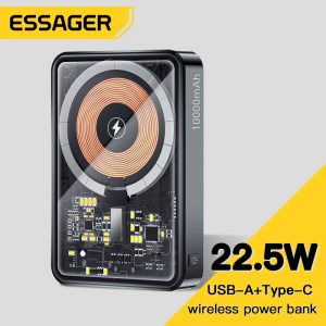 Batterie externe Essager Portable, 22.5W, 10000mAh pour téléphone