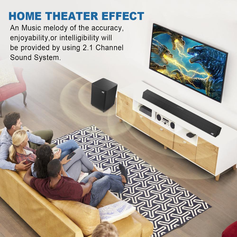 Barre de son pour TV ou pour home cinéma avec système bluetooth avec caisson de basses – Image 2