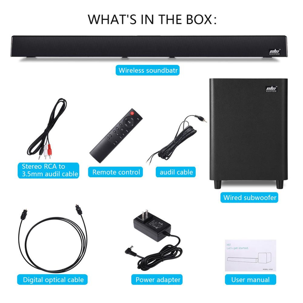 Barre de son pour TV ou pour home cinéma avec système bluetooth avec caisson de basses – Image 6