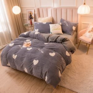 Housse de couette polaire molletonnée