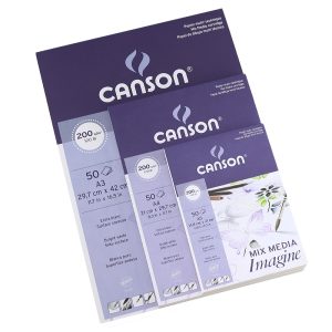 Canson – papier pour aquarelle, 200g/m2, 50 feuilles, A5 A4 A3