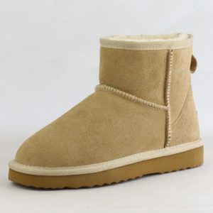 Bottines australiennes en cuir véritable et daim de vache