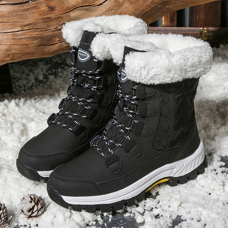 Bottines TUINANLE de neige chaudes imperméables et rembourrées pour femme – Image 3