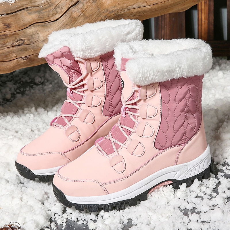 Bottines TUINANLE de neige chaudes imperméables et rembourrées pour femme – Image 6