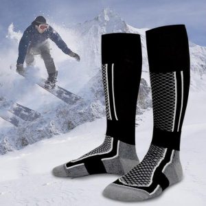 Chaussette chauffante de ski en coton très souple