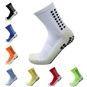 Chaussettes de foot style simple en coton