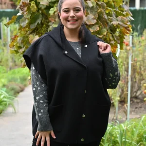 Cape doudoune 3 en 1 en laine – manteau grande taille Rino & Pelle