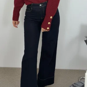 FLORINE - JEAN WIDE LEG BLEU FONCE