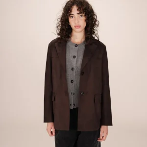 Veste de tailleur en suédine SHANNON