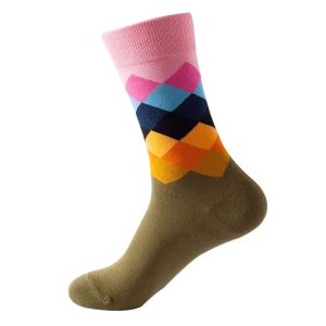 Chaussette fantaisie carreaux 2