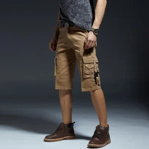 Brown cargo shorts