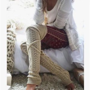 Chaussette haute tricot