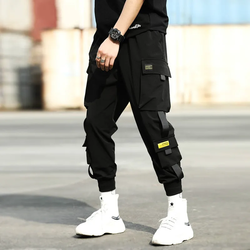 Black cargo streetwear