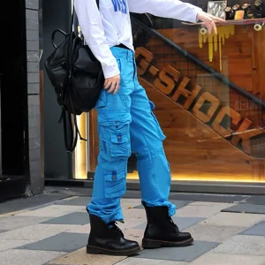 Cargo militaire bleu