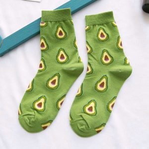 Chaussette fruit longue avocat
