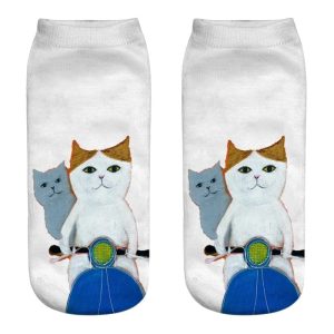 Chaussette courte chat