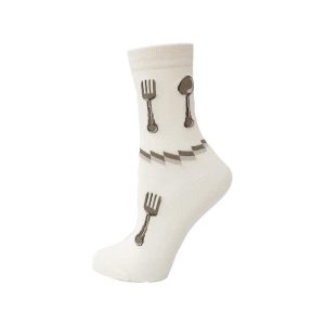 Chaussette blanche à table
