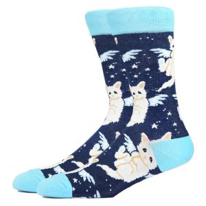 Chaussette ange chat